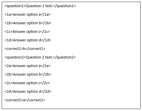 Quiz Layout